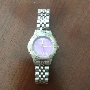 Purple and Silver Roxy Womens Watch